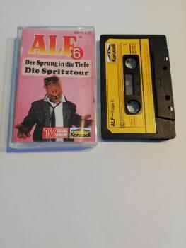 Alf Folge 6 Der Sprung in die Tiefe/Die Spritztour Schwarz mit Gelben Aufkleber 835172-4 (Schwarze Schrift)(Innencover beschrieben)